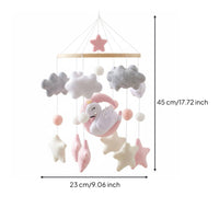 Textile Swan Mobile Nursery Decor Hanging Ornament Easy to Install for Infants
