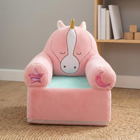 Plush-Like Kids Sofa Removable Washable Cover Cartoon Creature Sofa Armrest