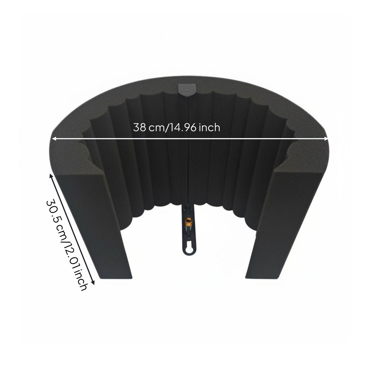 Audio Recorder Isolation Barrier Lightweight Mic Reflection Filter Foldable