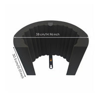 Audio Recorder Isolation Barrier Lightweight Mic Reflection Filter Foldable