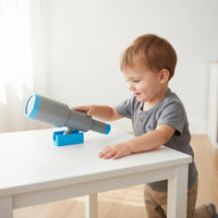 Children's Single-Lens Telescope Intellectual Development Kids Play Telescope Plastic Toy Spyglass Sleek Burr-Burr-Less Surface