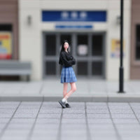 1/64 Scale Girl Figurine 3D Printed Arms Crossed Girl Miniature Highly Detailed
