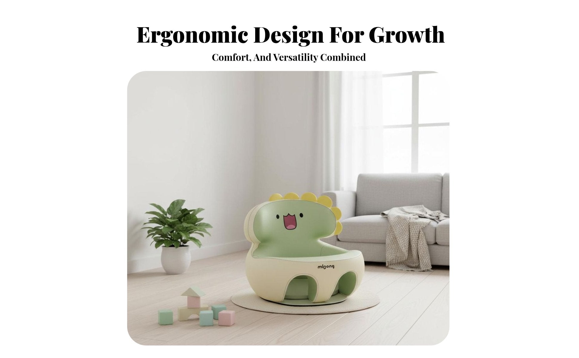 Inflatable avian Trainer Infant Floor Seat Builtinflatable inflation mechanism for Babies