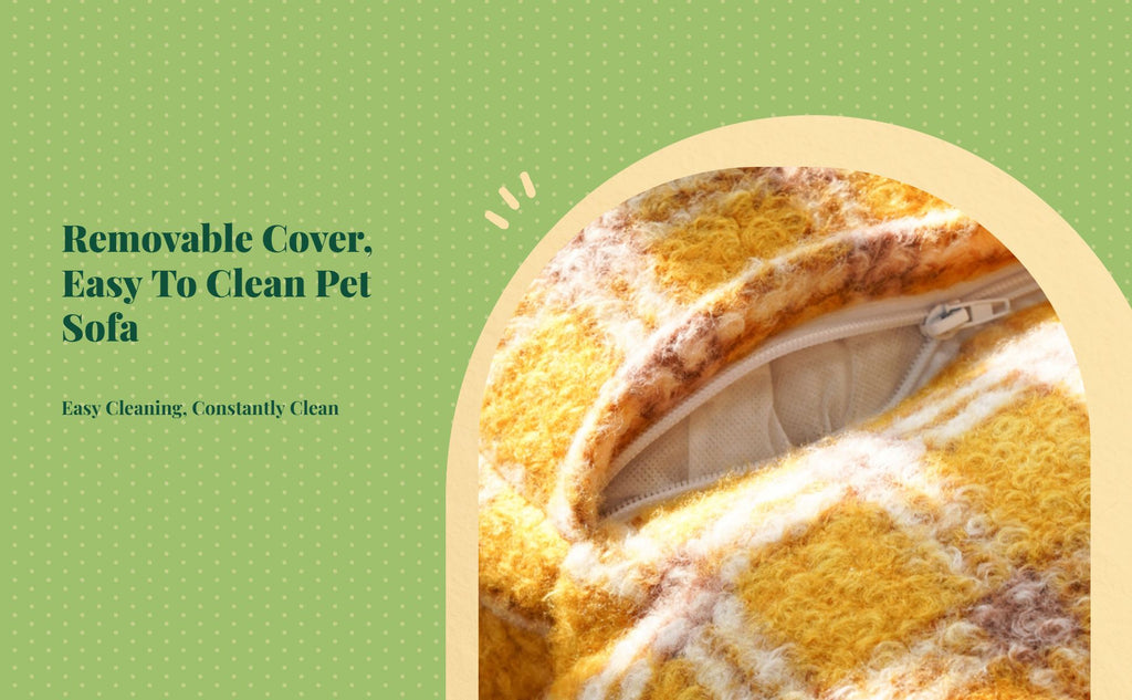 Orthopedic pet bed, washable cover