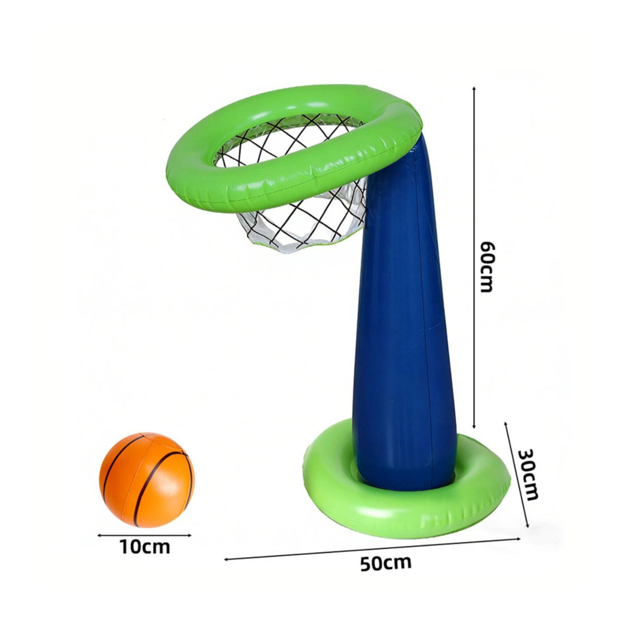 Inflatable Basketball Hoop Sturdy Base PVC Basketball Frame for Party