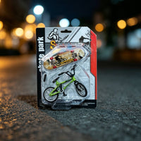 Blister Card Toy Set BMX-Style Finger Skateboard Toy Printed Graphics