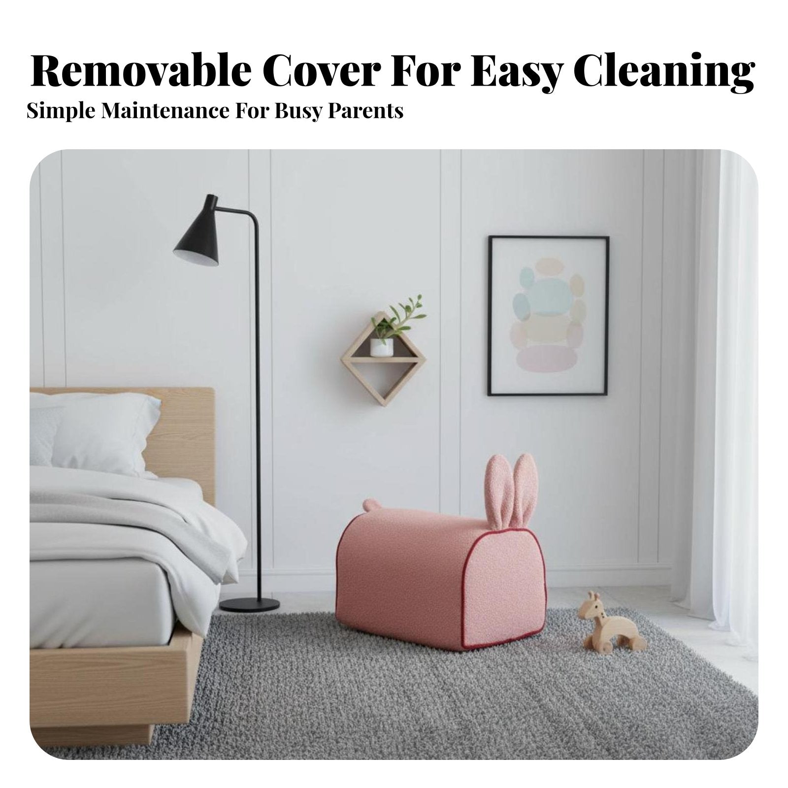 hare Character Chair Easy to Clean children's Furniture for Playroom, Toddlers