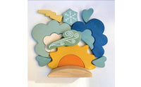 Weather Blocks Rounded Edges Wooden Building Blocks Educational Nordic Stacking Toy