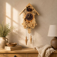 House-Shaped Cuckoo Timepiece Pendulum Home Decor Chain Weights