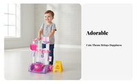 Kids Cleaning Cart Playset Encourages Role Play Toy Cleaning Trolley Set Realistic Design Toy Housekeeping Tools