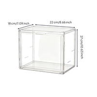 Wall Mounted Display Case Attached Door Acrylic Display Case Multi Tier