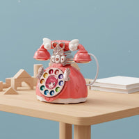 Princess Toy Phone Educational Musical Toy Telephone Retro Design for Children