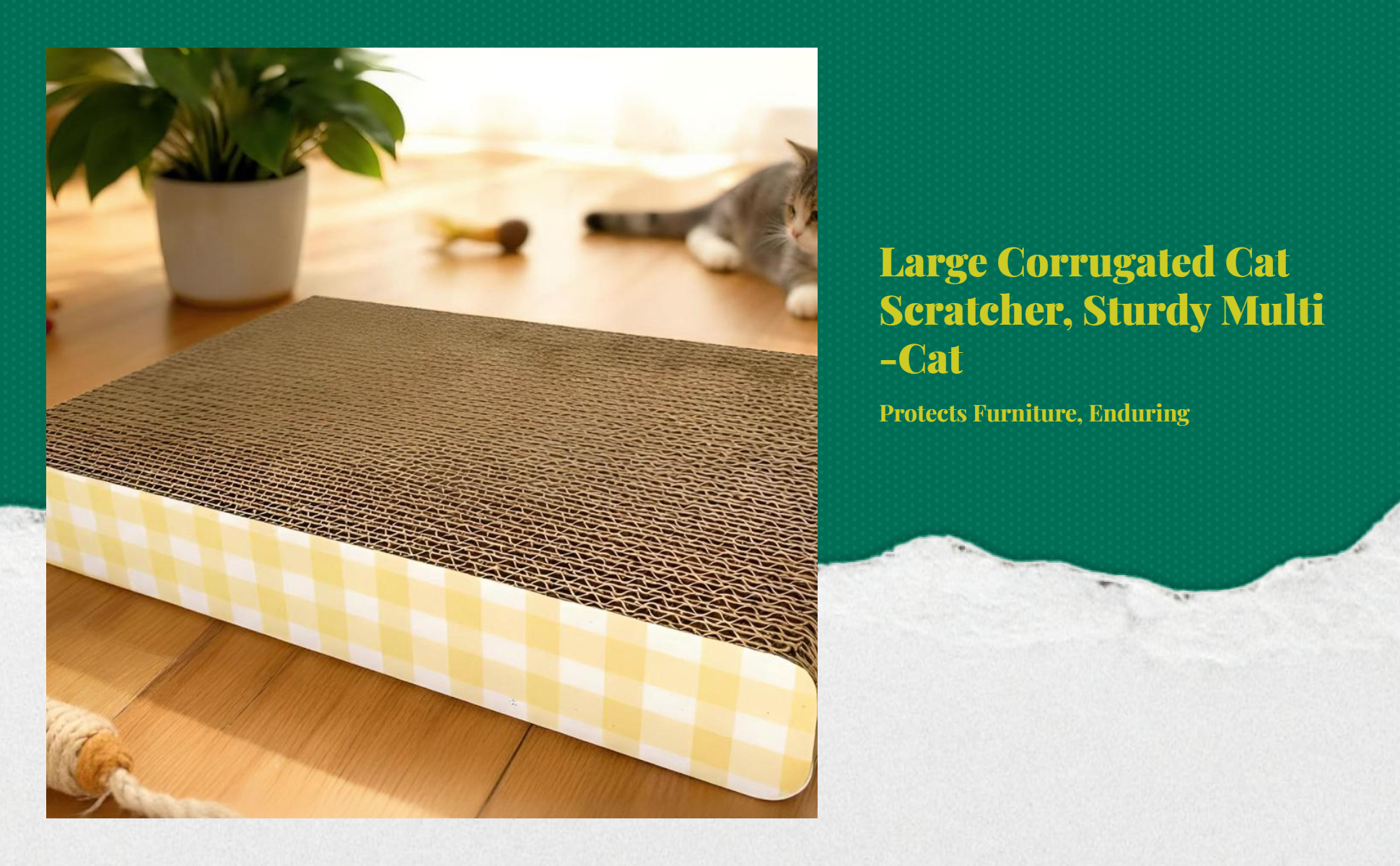 Cardboard Cat Scratcher Lounge