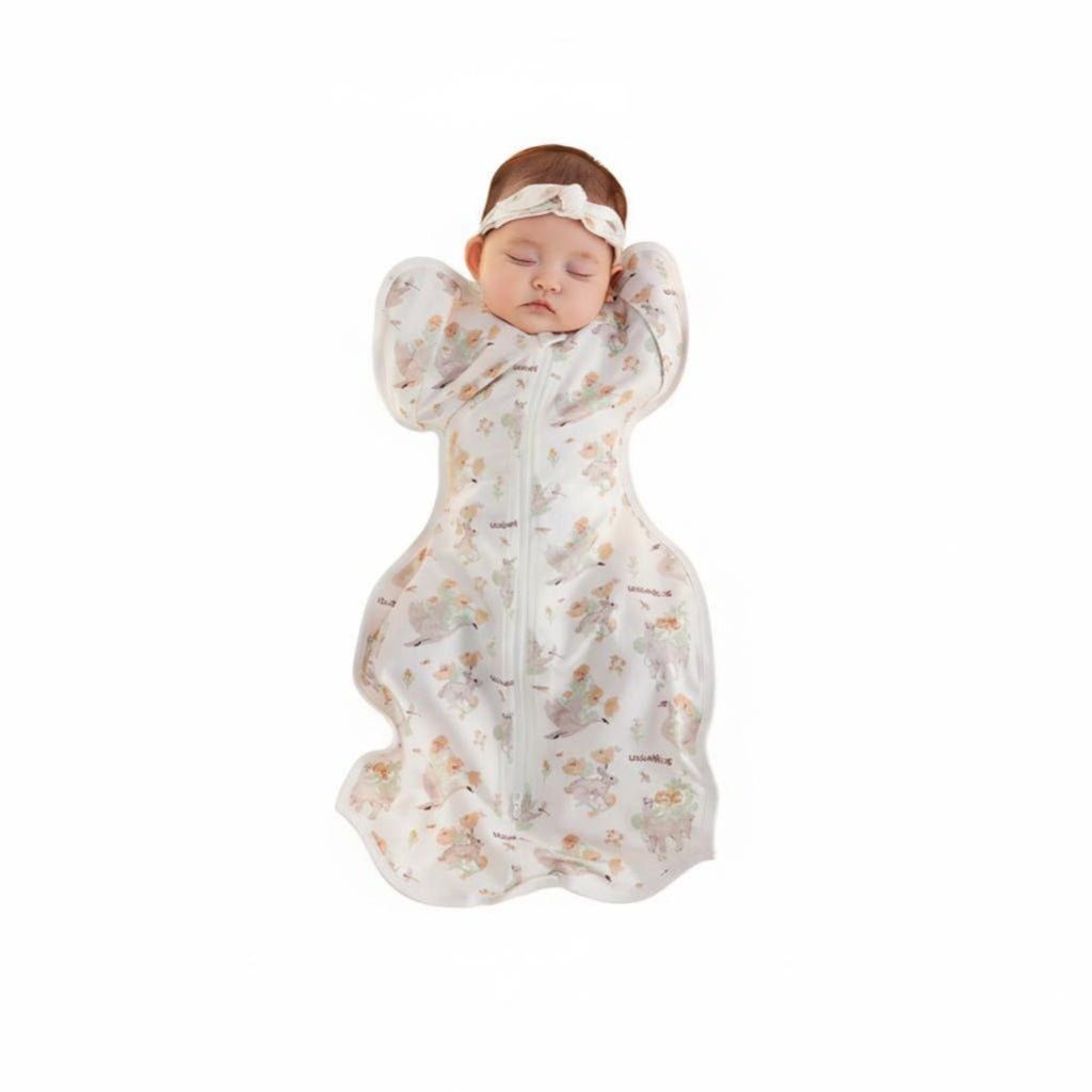 Arms-up Swaddle Sack Anti-Startle Arms-up Swaddle Improves Sleep for Caregivers