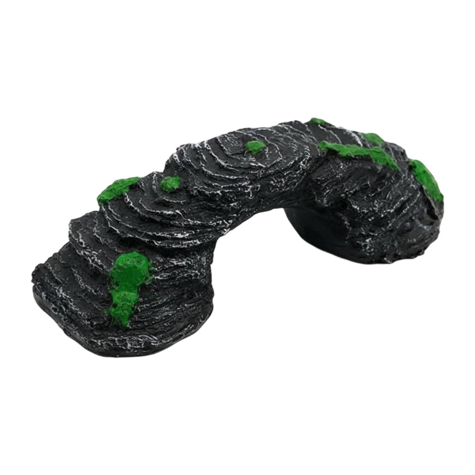 Turtle Basking Ramp Realistic Design Resin Aquarium Bridge Artificial Rock Arch for Reptile Keepers, Aquarists, Vivarium