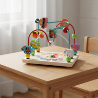 Wooden Bead Maze Toy Multi-Functional Bead and Wire Maze for Preschool