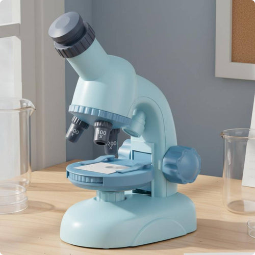 Children Microscope Kit Calibration Kids Microscope Set Easy to Use