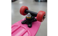 Multiple Colors 17 Inch Plastic Skateboard Lightweight & Portable Mini Cruiser Skateboard Ready to Ride Single Kicktail Board Non-Slip Deck for Beginners, Street Cruising, Commuting