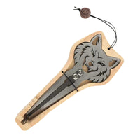 Stainless Steel Jaw Harp Wooden Storage Case Jew's Harp Folk Instrument Easy to Play Music Education Tool for Travel, Meditation
