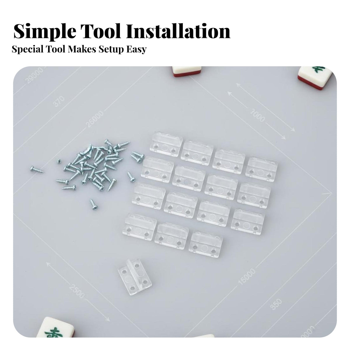 Mahjong Table Rubber Block Accelerates Shuffling Mahjong Machine Tile Pusher