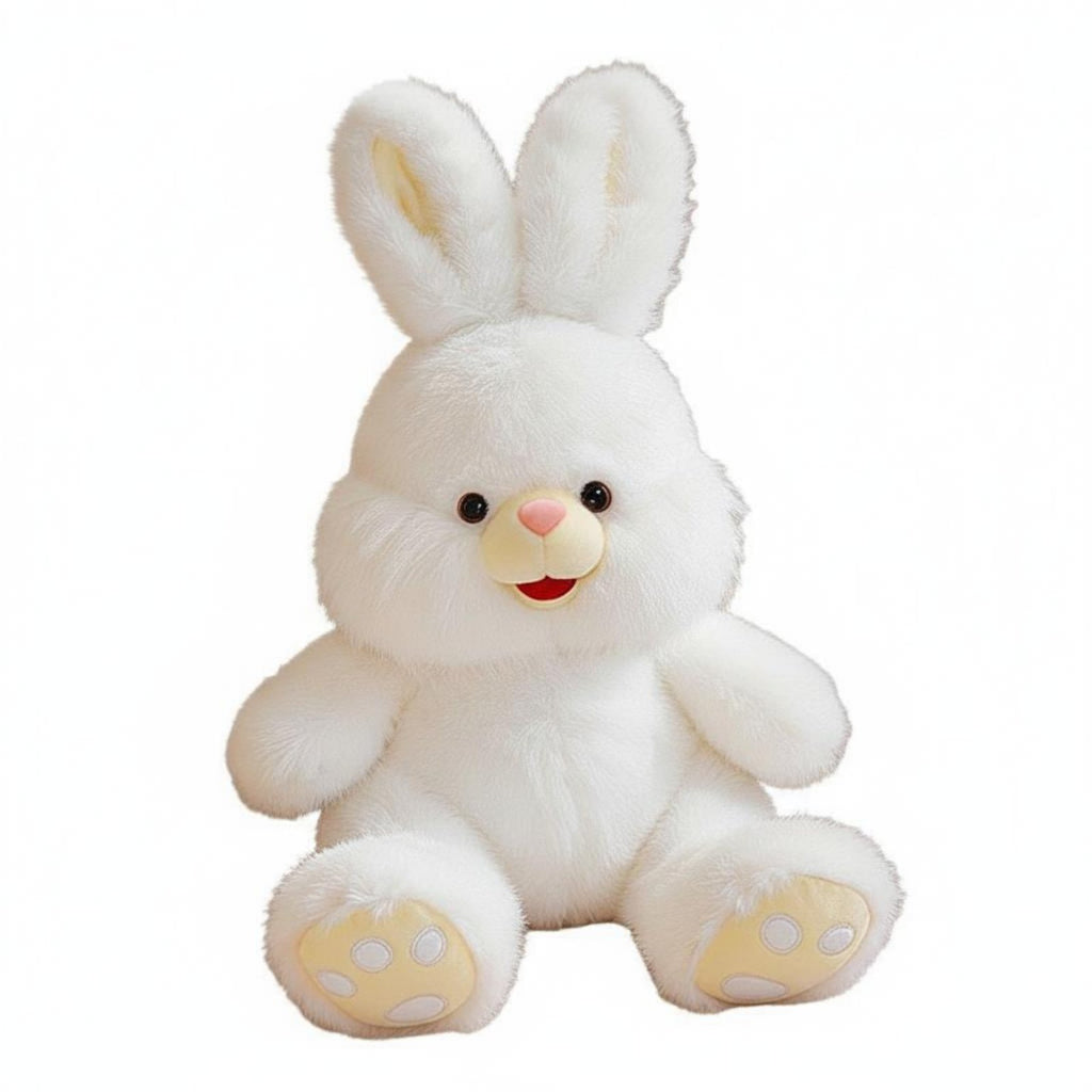 Long Ear Rabbit Plushie Cute Design Soft Rabbit Toy PP Cotton Filled for Girls