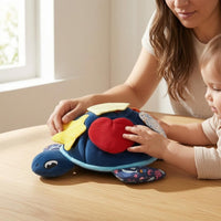 Hide-and-Seek Soft Turtle Ocean-Themed Stuffed Creature Interactive Play