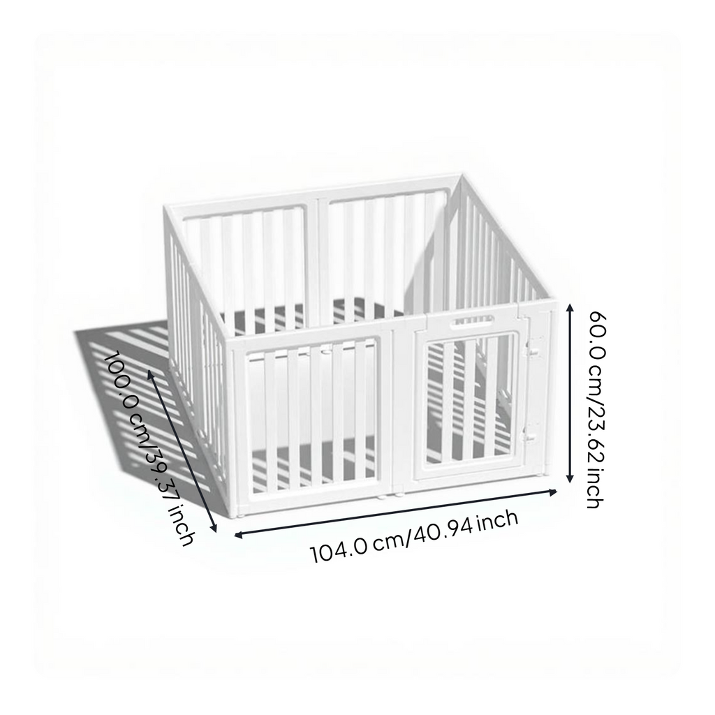 Expandable dog playpen, easy setup