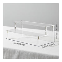 Mystery Box Display Stand Multi-Tier Acrylic Display Stand Space-Saving for Desk