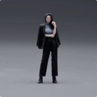 Resin Figurine Heeled Shoes Miniature Woman Figurine Colored Collectible Decor