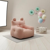 Cute Cartoon Sofa Lightweight Soft Floor Chair Pre-Assembled for Playroom