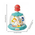 Dome Carousel Toy Hand-Eye Coordination Press-and-Rotate Toy for Young Children