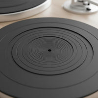 Silicone Turntable Mat Noise Reduction Vinyl Platter Mat Grooved Surface