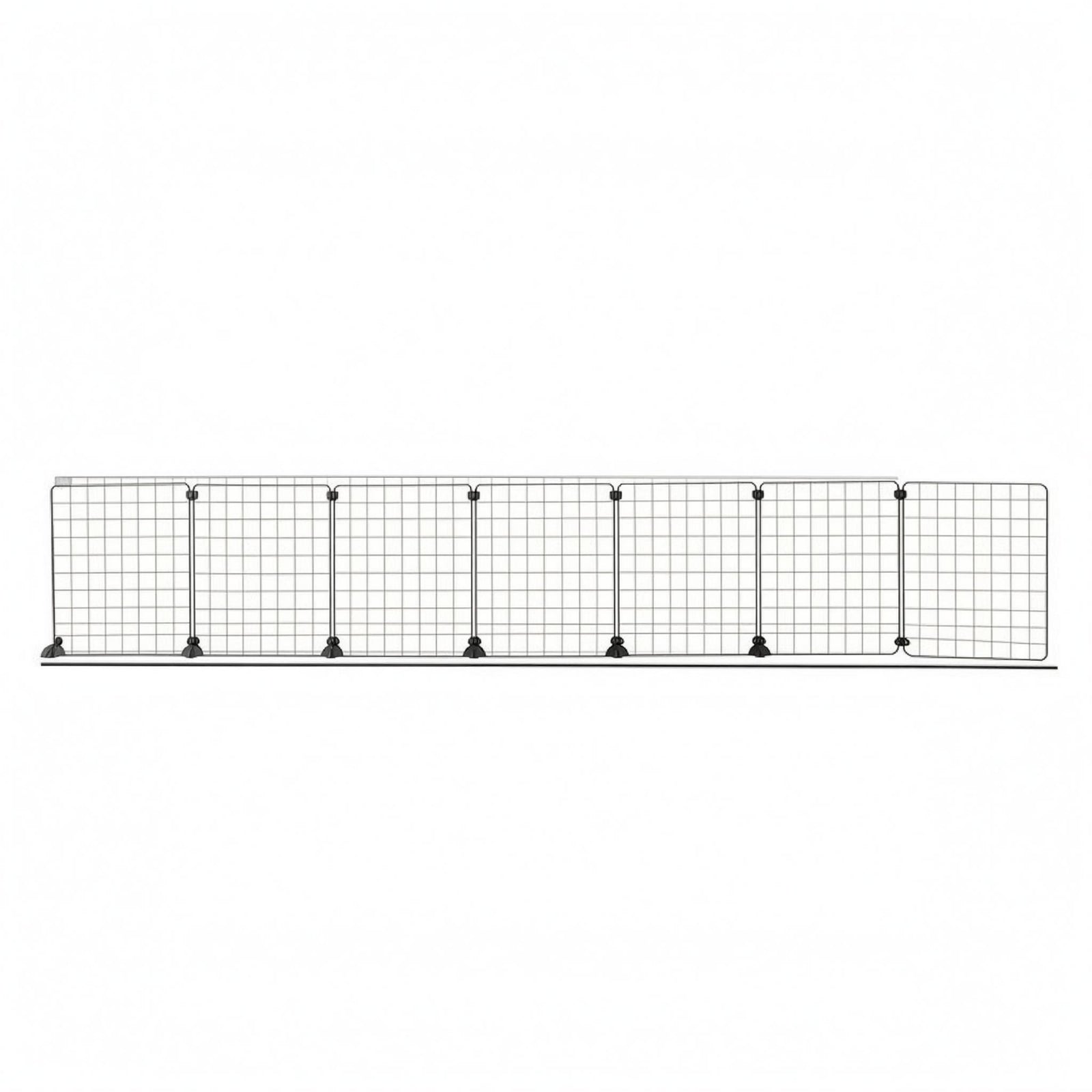 Folding Dog Barrier Foldable Mesh Dog Barrier Transparent for Indoors