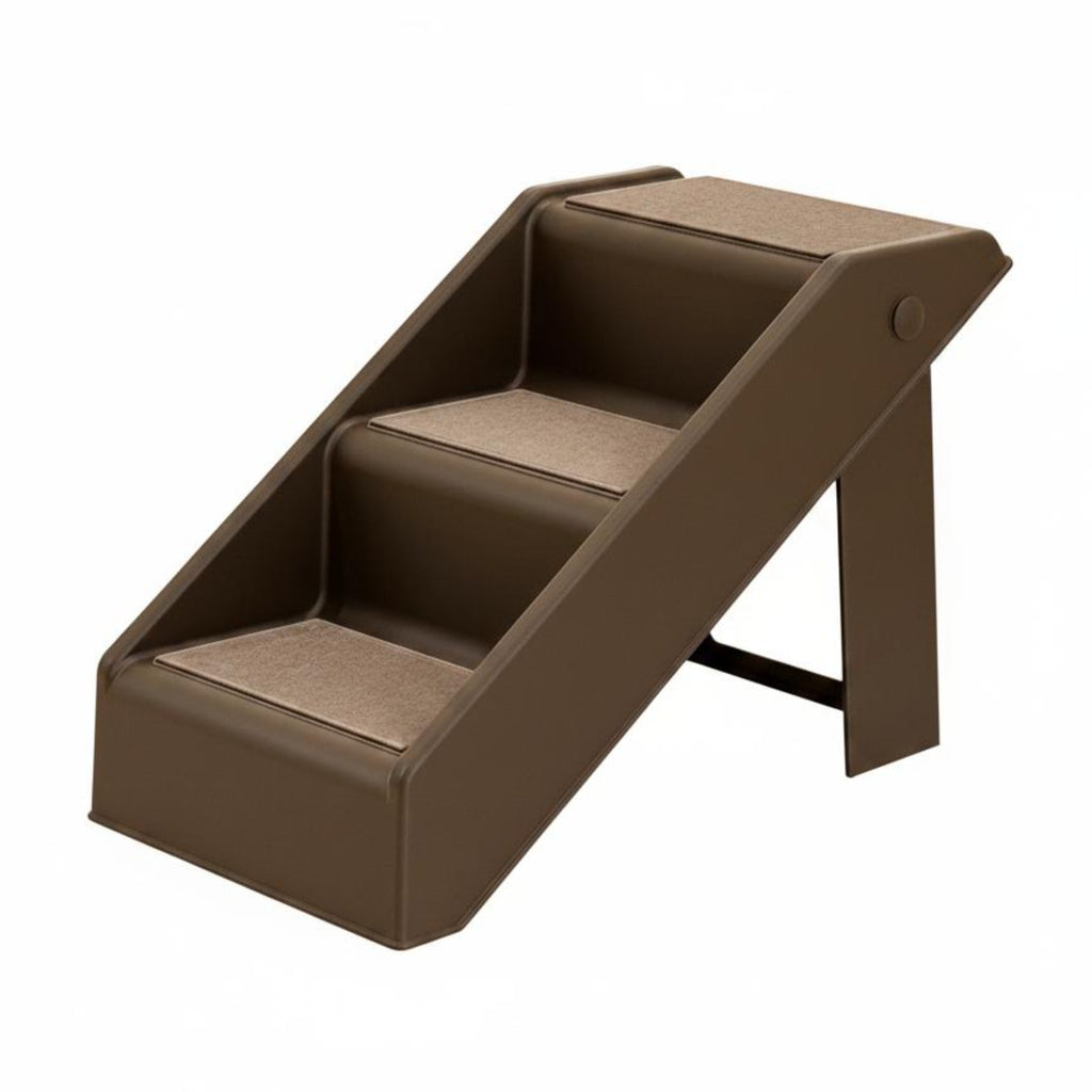 Foldable Dog Stairs Stable Foldable Pet Stairs Easy to Assemble Step Ladder for Young Dogs