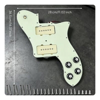 load Pickguard Pre-Wired Prewired Pickguard Assembly Mounting Screws Included Guitar Scratch Plate with Pickups for Guitarists, DIY Enthusiasts