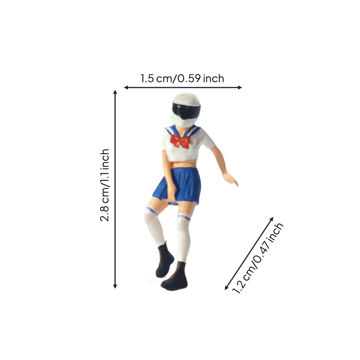 Biker Figure Figurine Highly Detailed Miniature Biker Figure Three-Dimensional