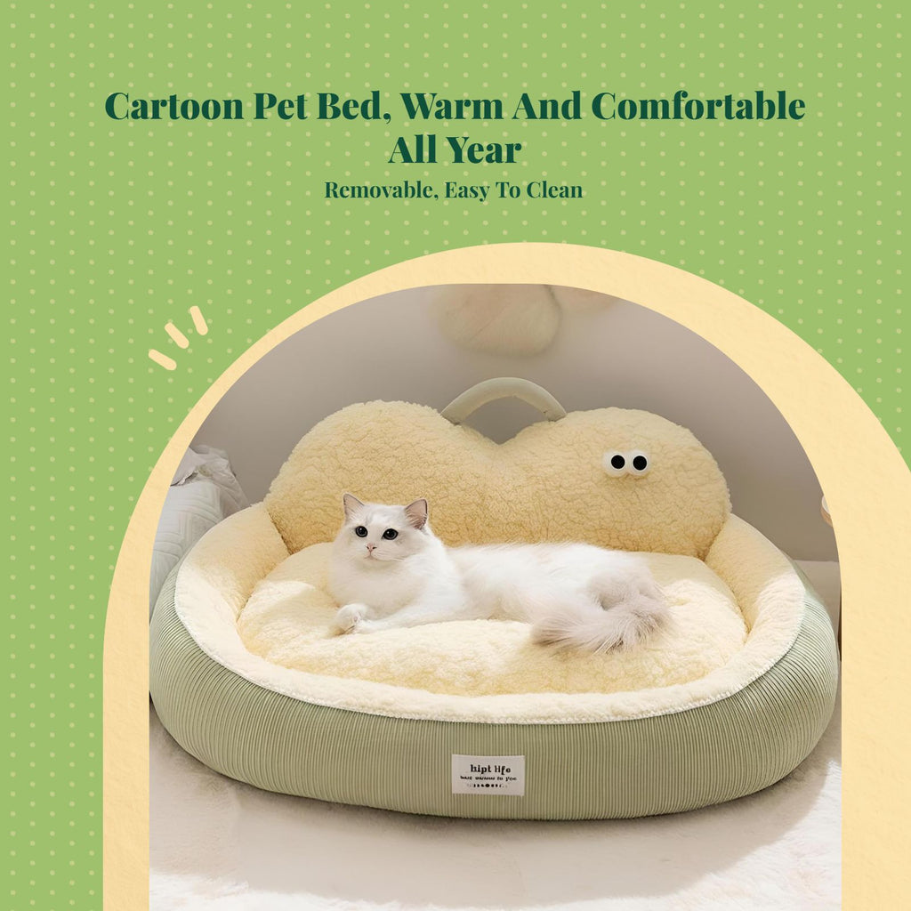 Orthopedic cat bed provides support