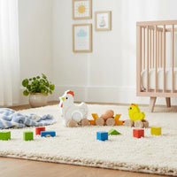 Wooden Duck Pull Toy Educational Pull-Along Duck Toy Parent-Child Interaction