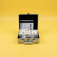 91 Pieces Math Tile Matching Game Portable Counting Dominoes for Classroom