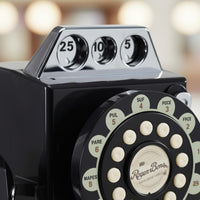 Coin Telephone Chrome Trim Retro Payphone Lockable Door