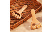 Wooden Massage Roller Portable and Lightweight Handheld Body Massager for Office