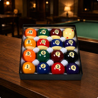 16 Pieces 16-Ball Billiard Set Long-Lasting Regulation Pool Balls Accurate