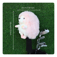 Hedgehog Golf wood Headcover Cute Design Soft Critter Cover Headcover Scratch Protection Cartoon Wood Cover for Women