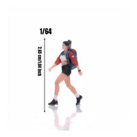1/64 Female Figurine Diorama 3D Printed Girl Polished Finish texture 1:64 Lady Figure for Collectors