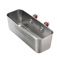 Rail Mounted Box Rigid Stainless Box Marine Angling Supplies for Boat Deck