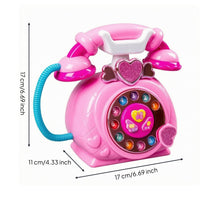 Music and Story Phone Glossy Plastic Princess Phone Toy Colorful Buttons