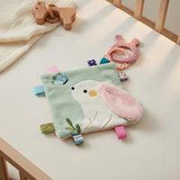 Rabbit Security Blanket Ultra-Soft Rabbit Lovey Multi-Texture for Sleeping