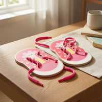 Wooden Lacing Shoe Board Fine Motor Skills Life Skill Practice Tool for Children
