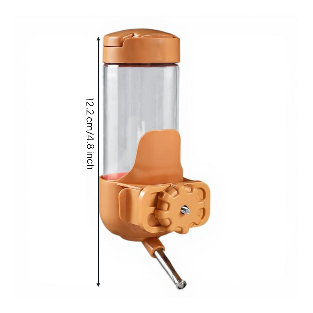 Dog Water Dispenser, Hanging Automatic Pet Water Bottle, Leak-resistant Rolling sphere Spout, Enclosure Hydration