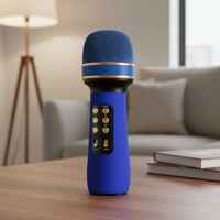 Wireless Bluetooth Vocal Amplifier Voice Changer Wireless Karaoke Vocal Amplifier High-Fidelity Sound Quality 3-in-1 Karaoke Mic for Children, Family
